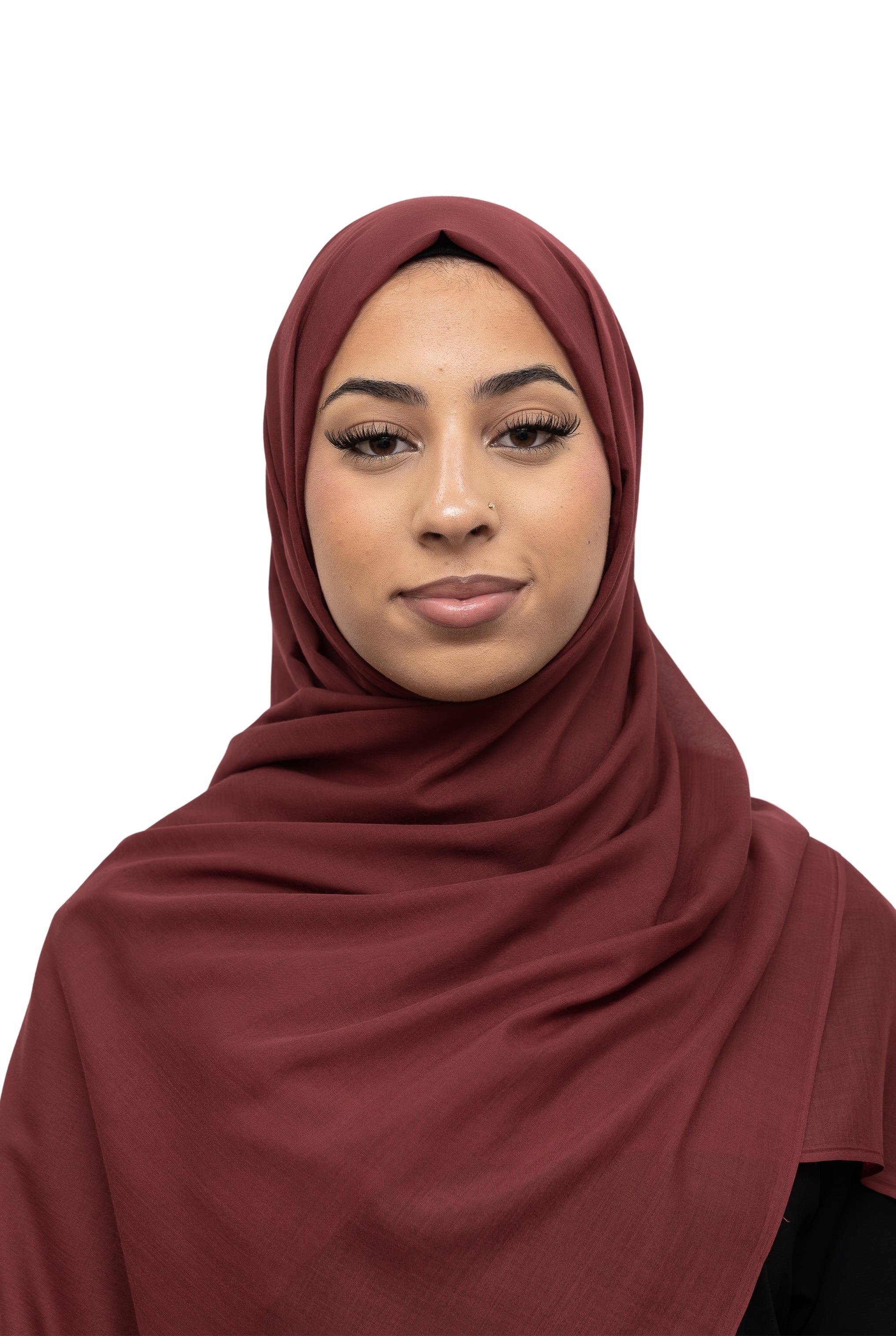 Exclusive Cotton Hijab Maroon Col 38