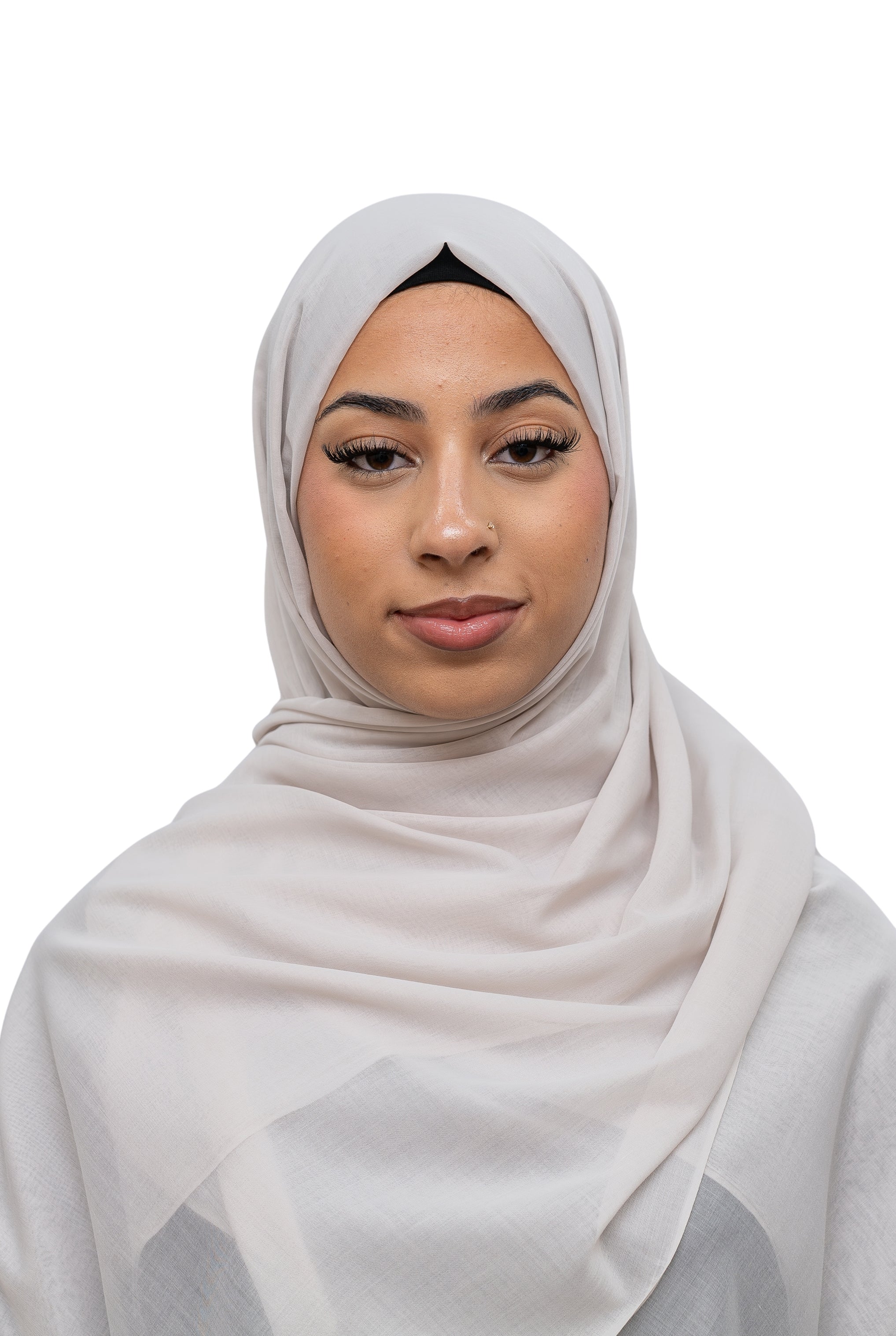 Exclusive Cotton Hijab Ivory Col 102
