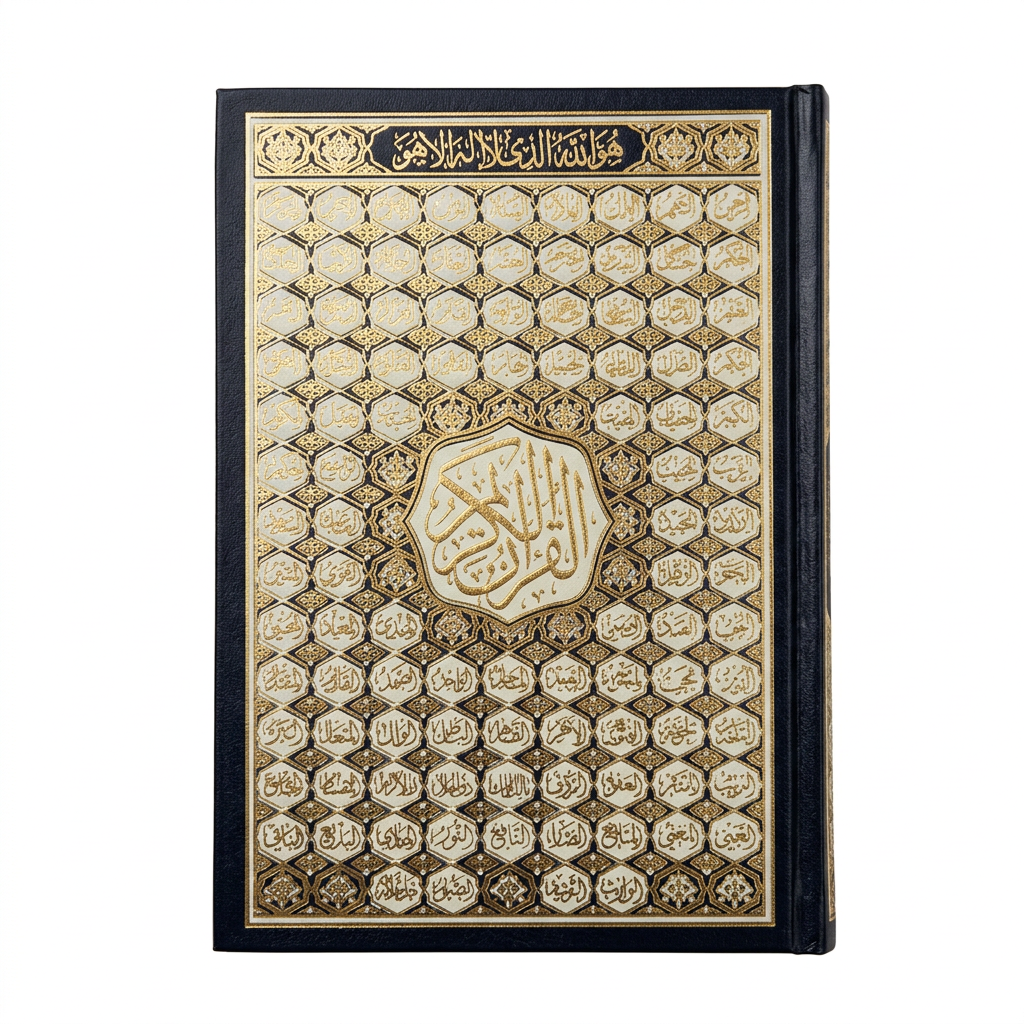 99 Names Quran Black 15 lines Uthmaani Script - A5