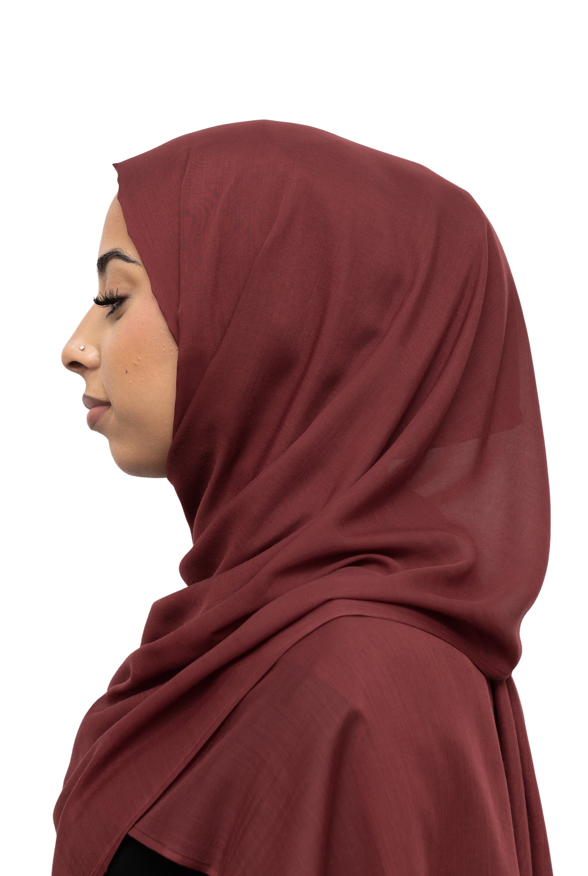 Exclusive Cotton Hijab Maroon Col 38