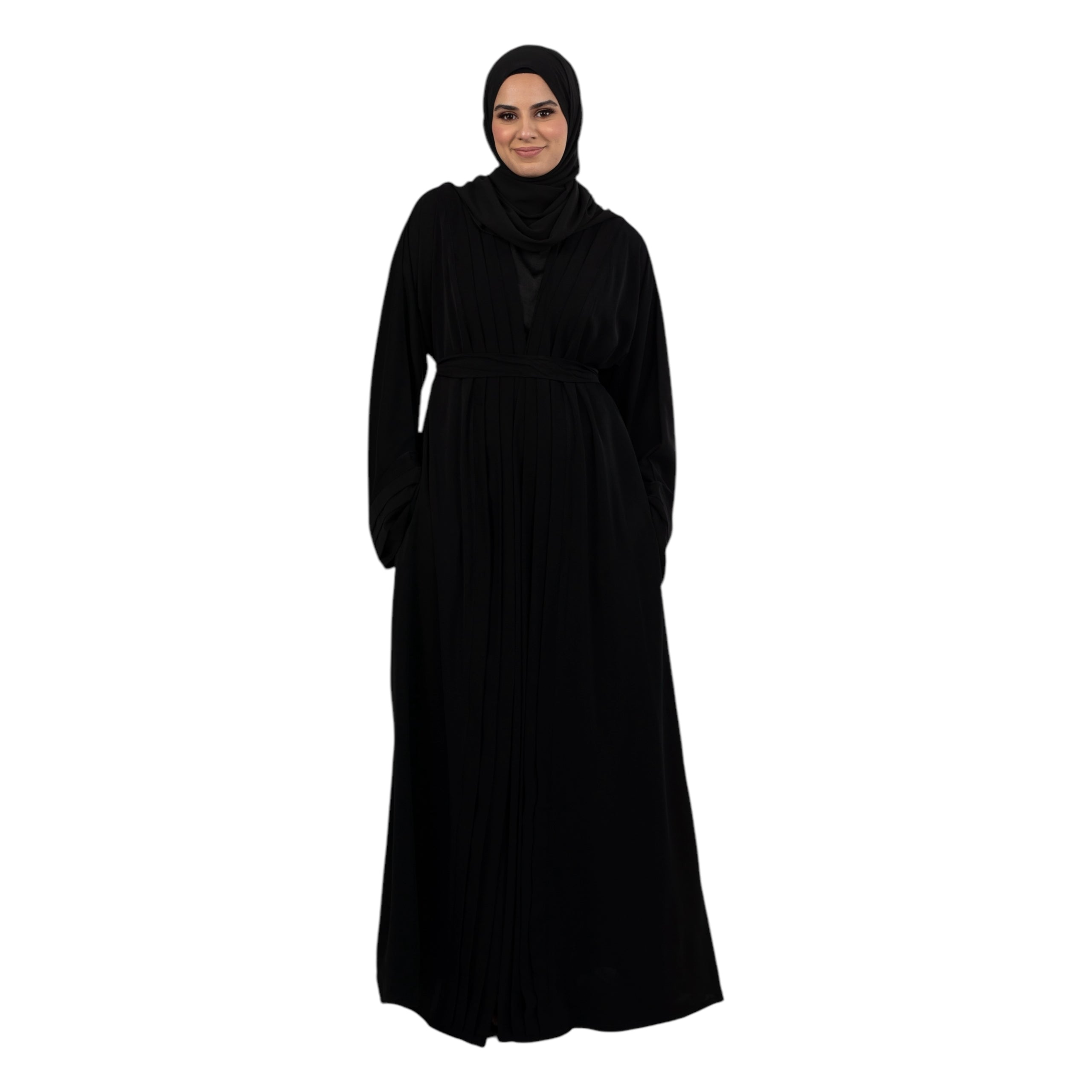 Black Pleated Kimono ASL-633-1