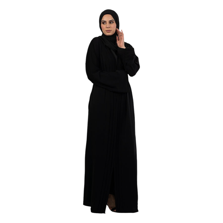 Black Pleated Kimono ASL-633-1