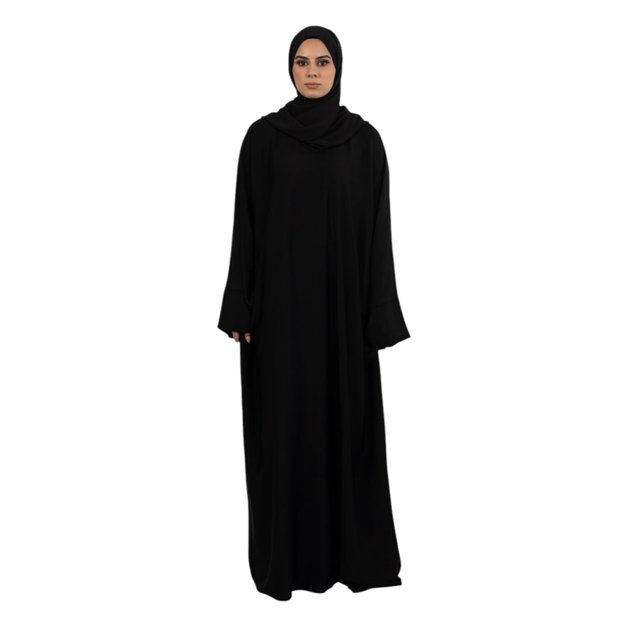 Black Regular Abaya ASL-622-1