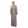 Champagne Cross Stitch Embroidered Abaya ASL-621-4