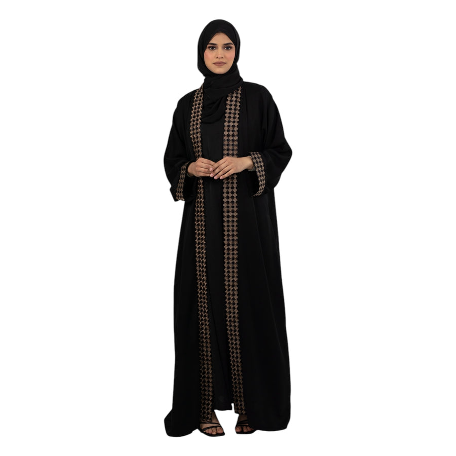 Black Levantine Kimono ASL-632-1