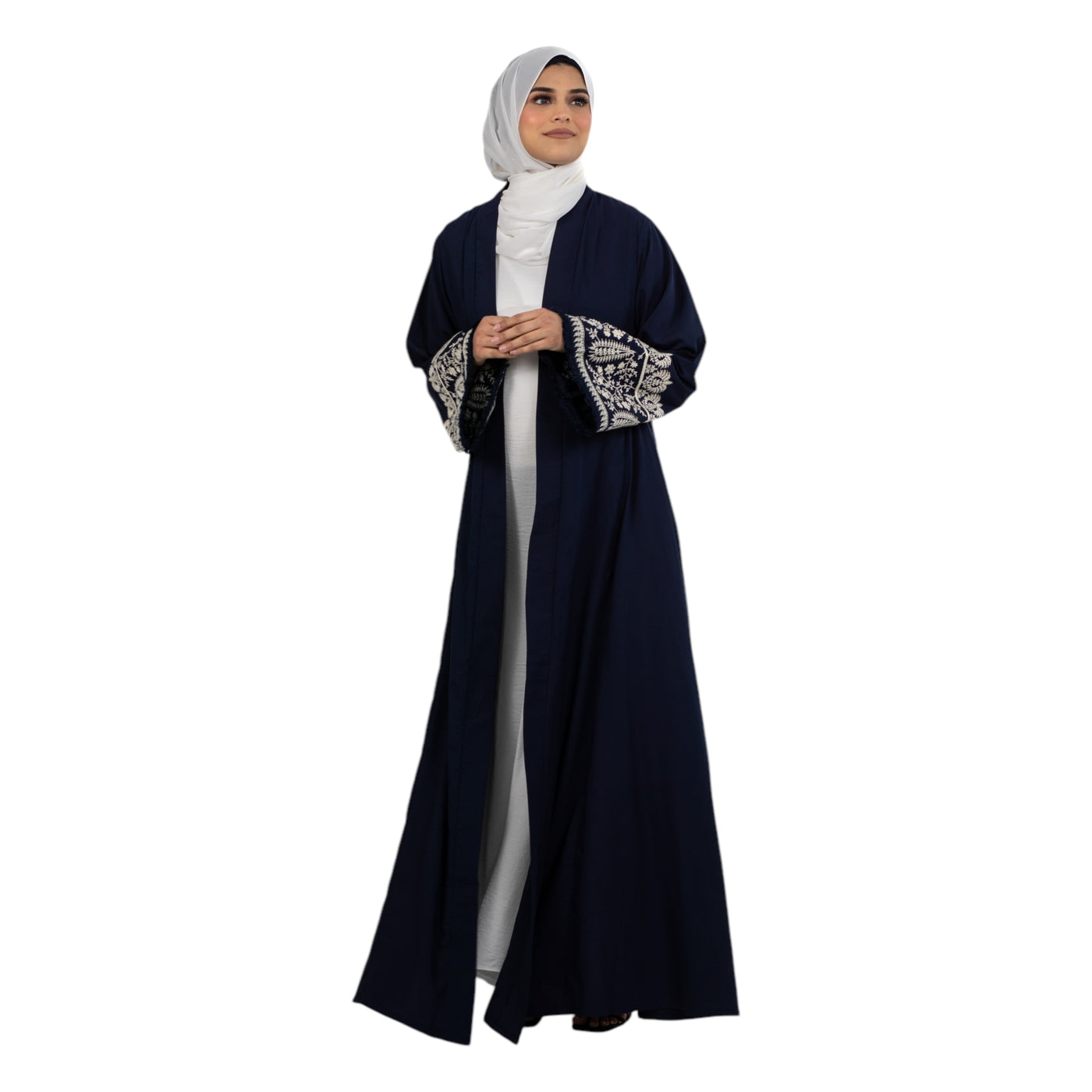 Navy Luxury Embroidered Kimono ASAK-804