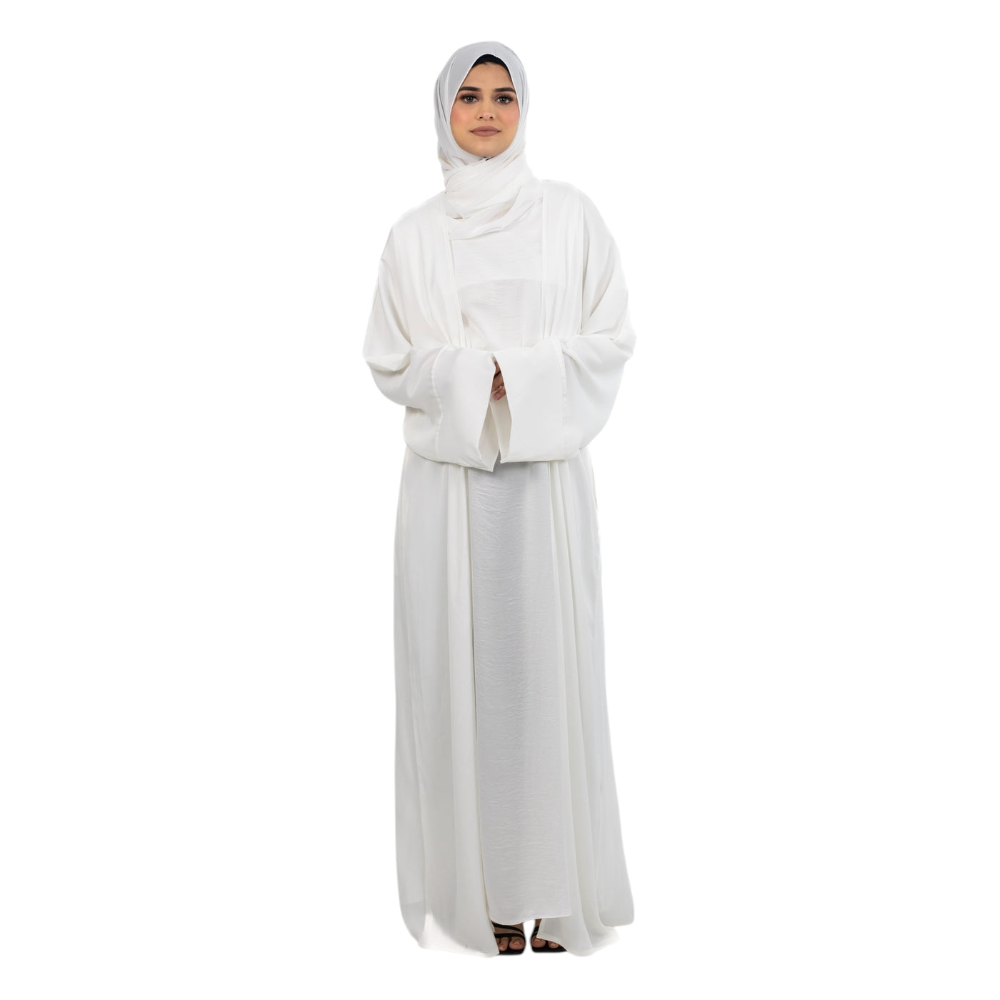 Off White Satin Kimono ASL-627