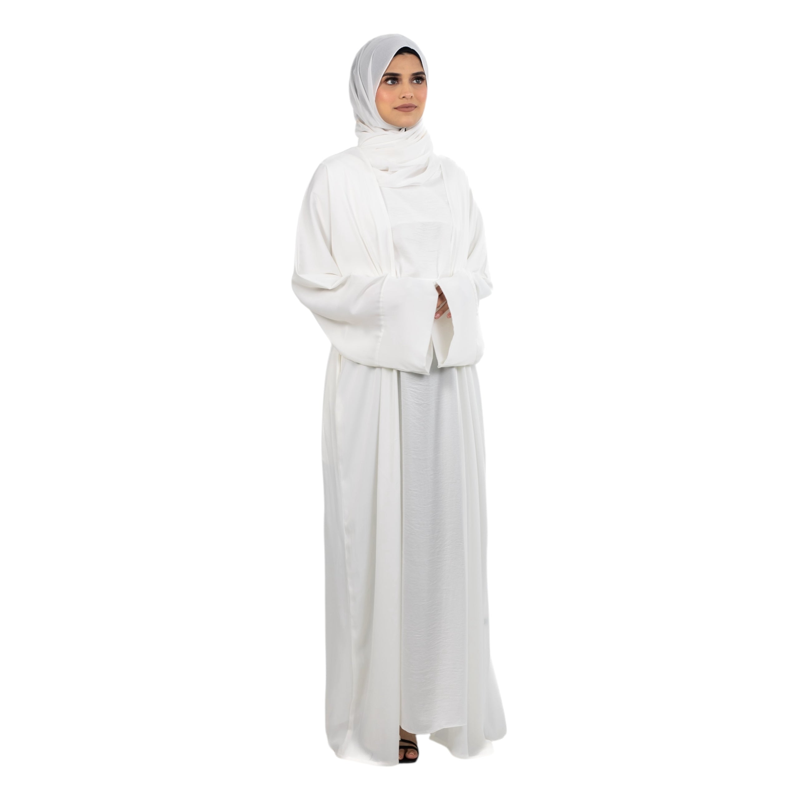 Off White Satin Kimono ASL-627