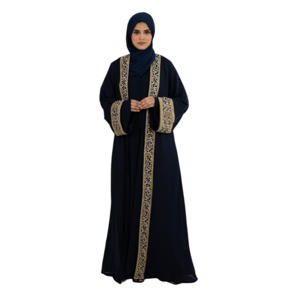 Navy Celine Embroidered ASAK-914