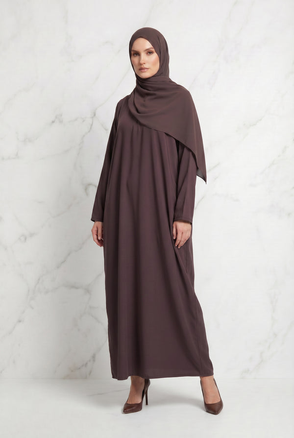 Simple Nida Abaya Chocolate