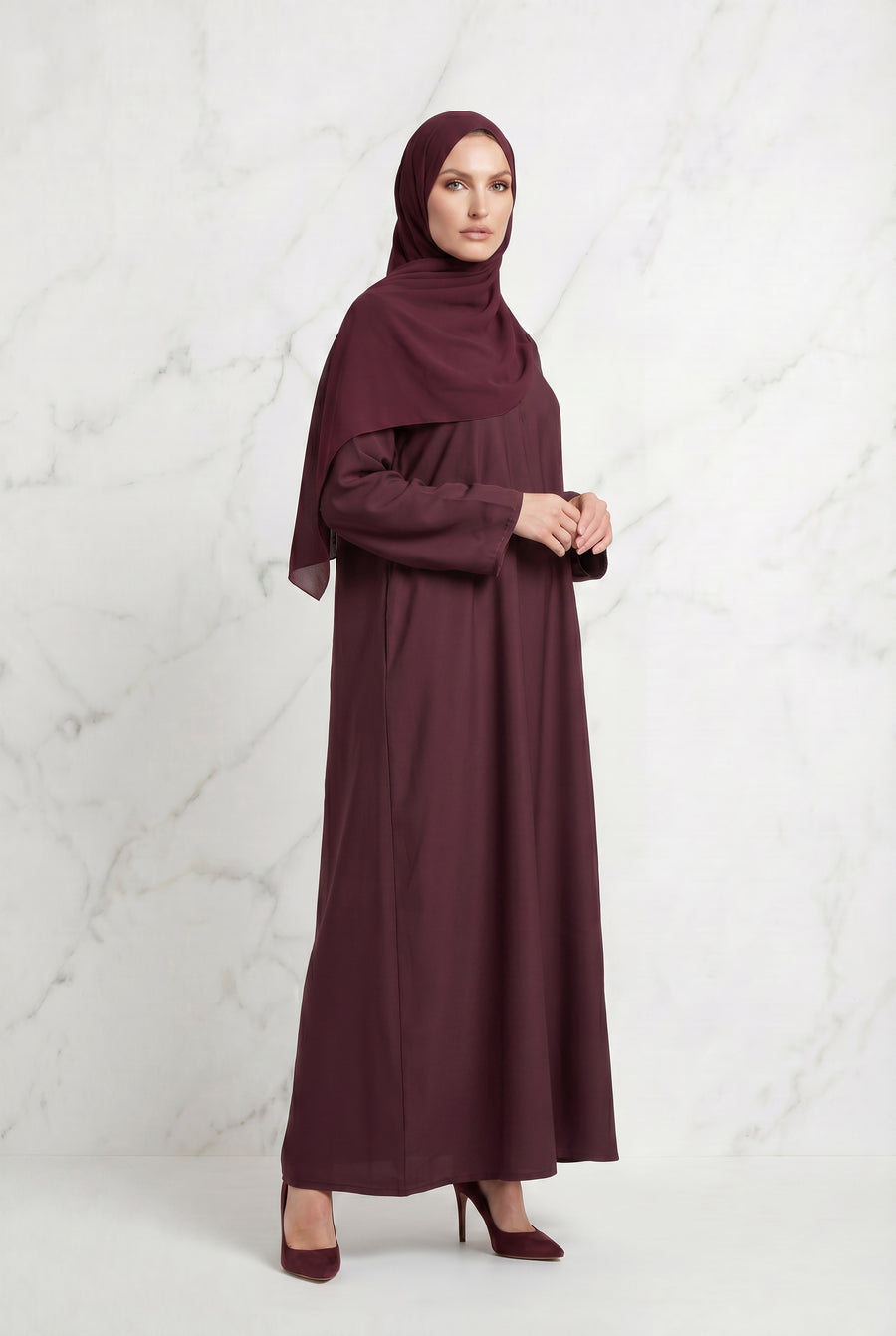All Day Abaya Maroon