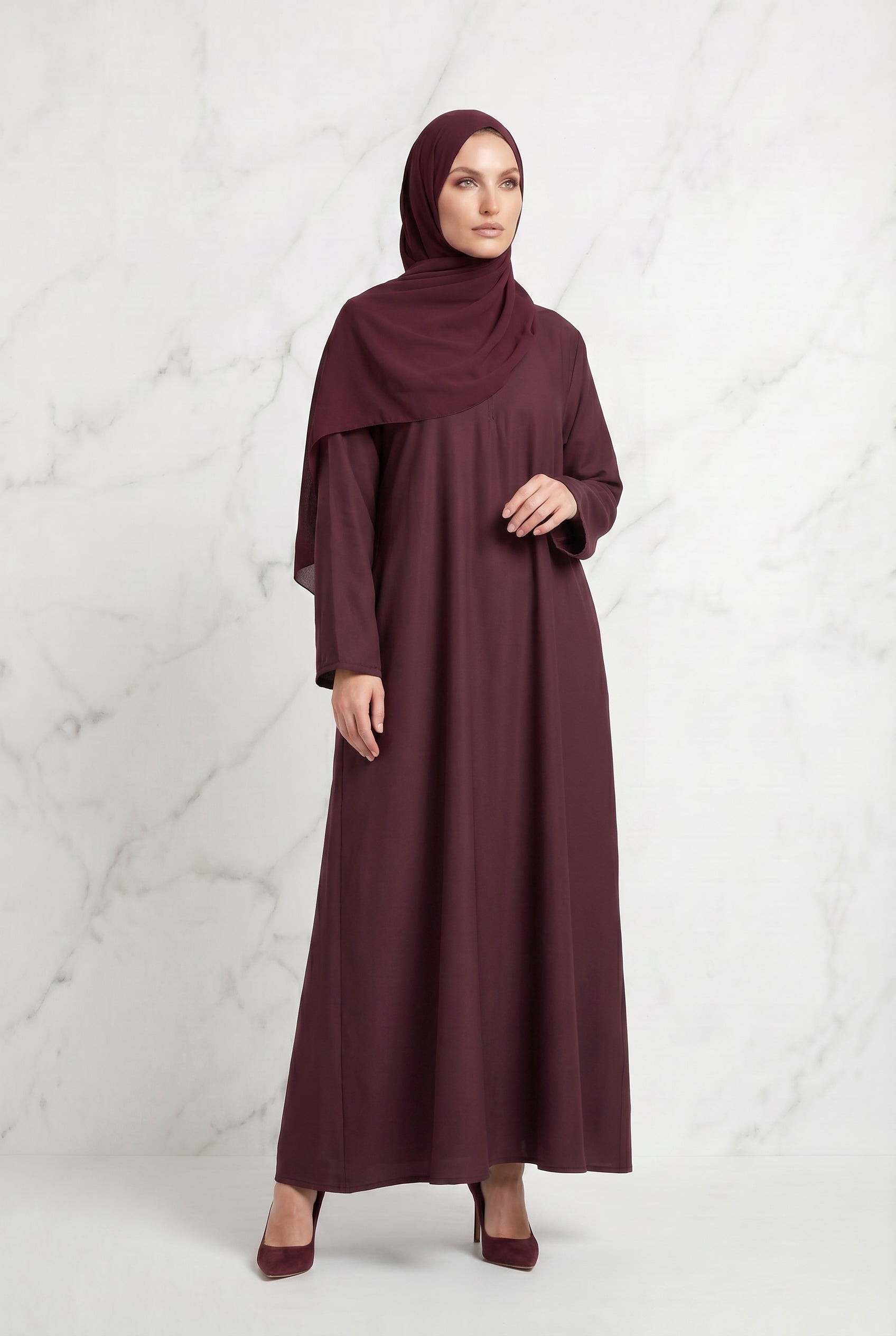 All Day Abaya Maroon