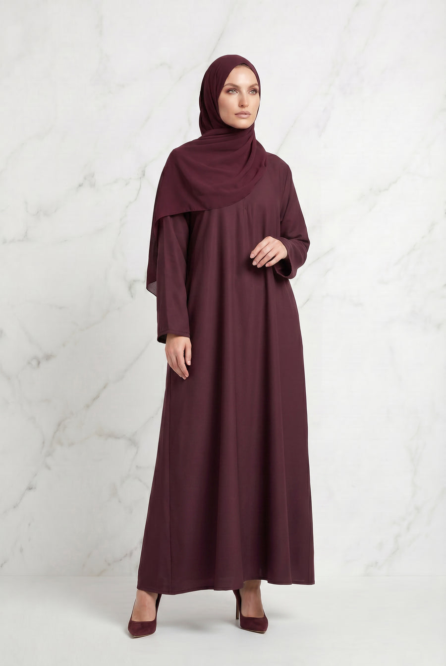 All Day Abaya Maroon