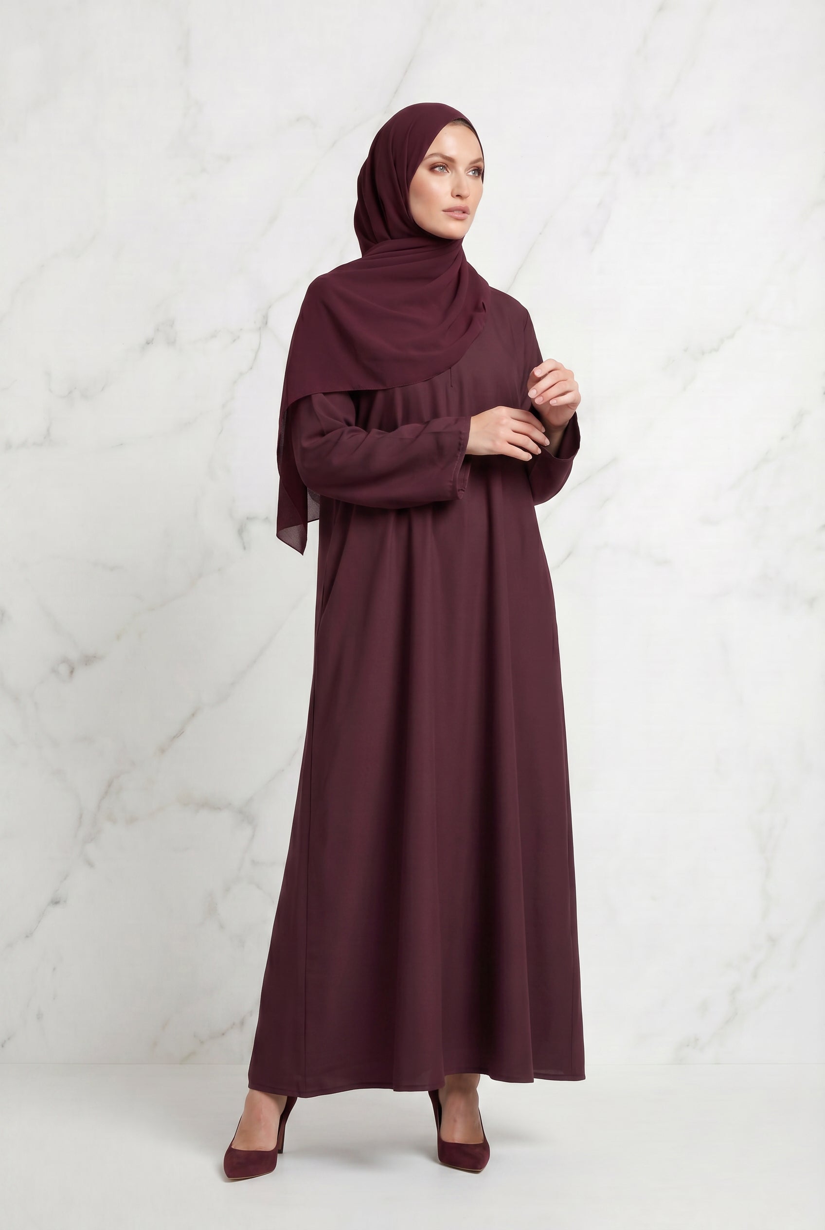 All Day Abaya Maroon