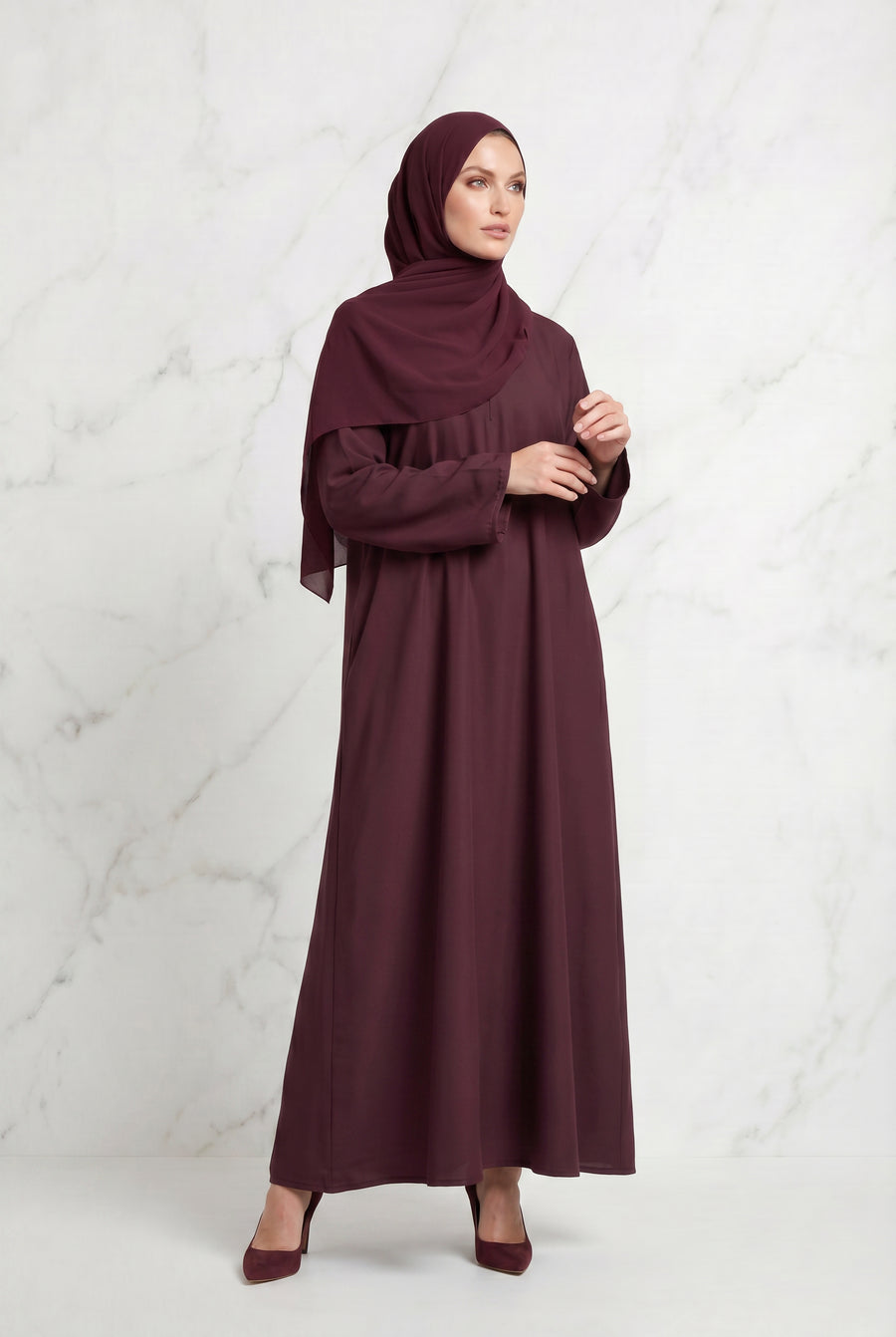 All Day Abaya Maroon