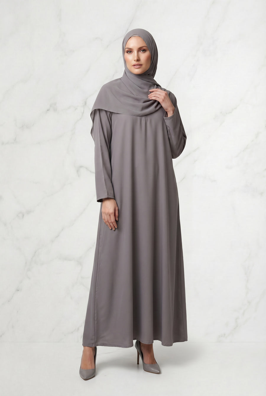 All Day Abaya Stone Grey