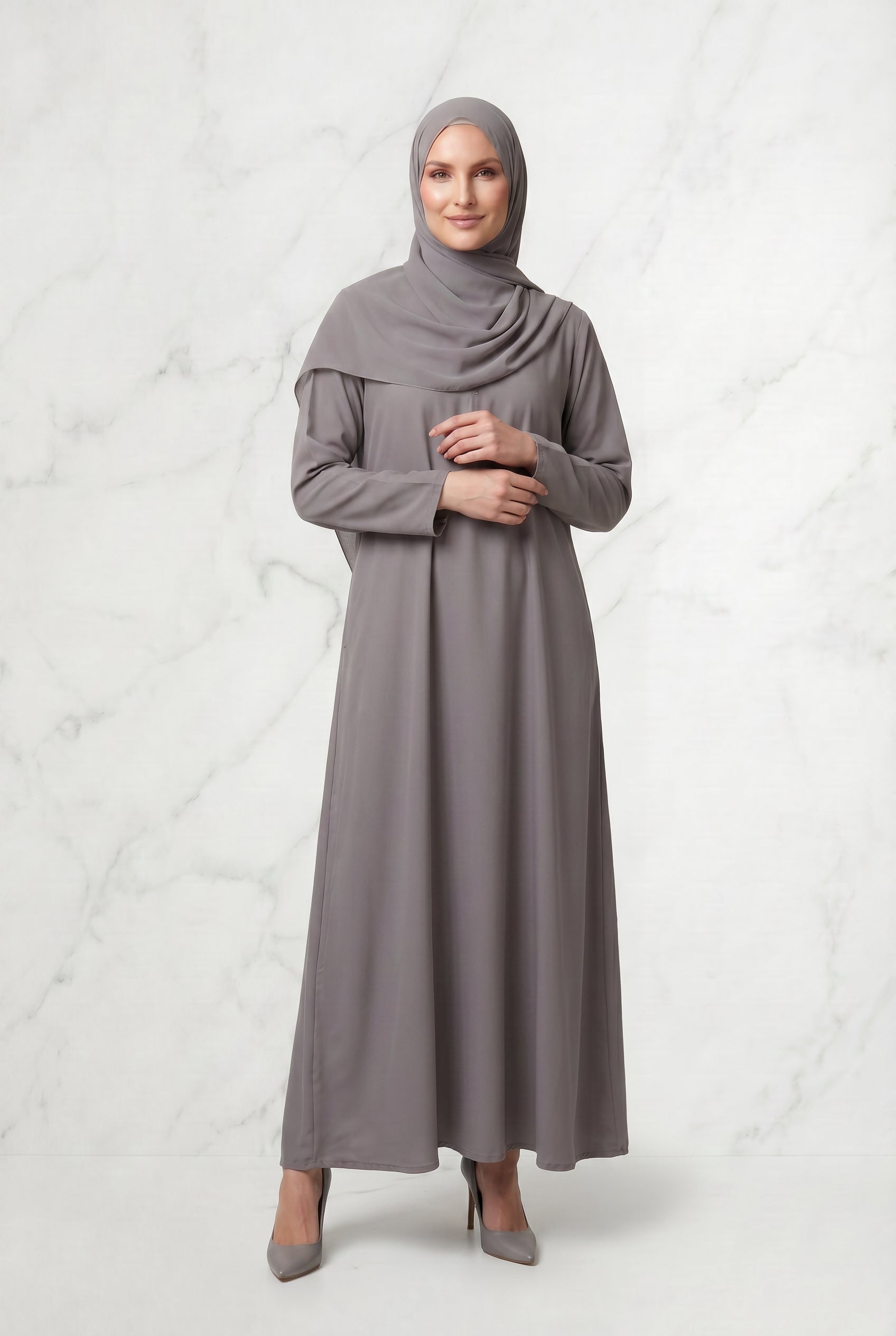 All Day Abaya Stone Grey