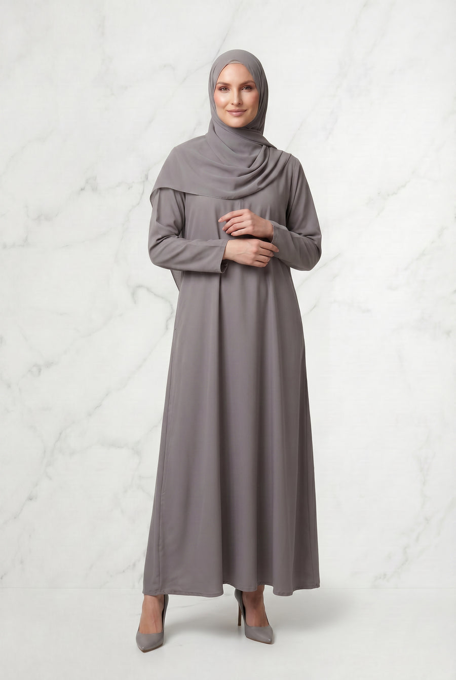 All Day Abaya Stone Grey