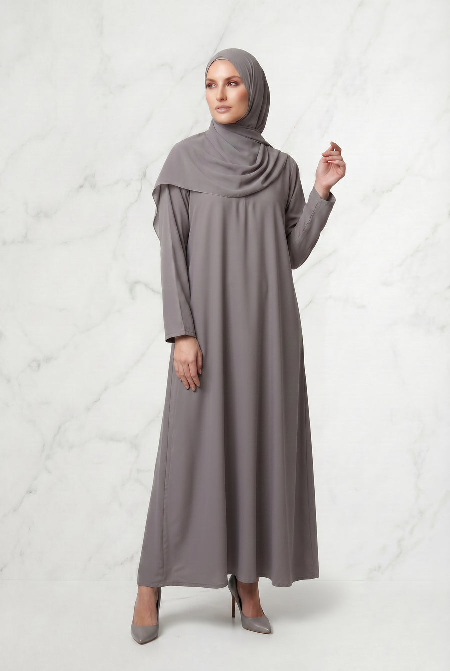 All Day Abaya Stone Grey