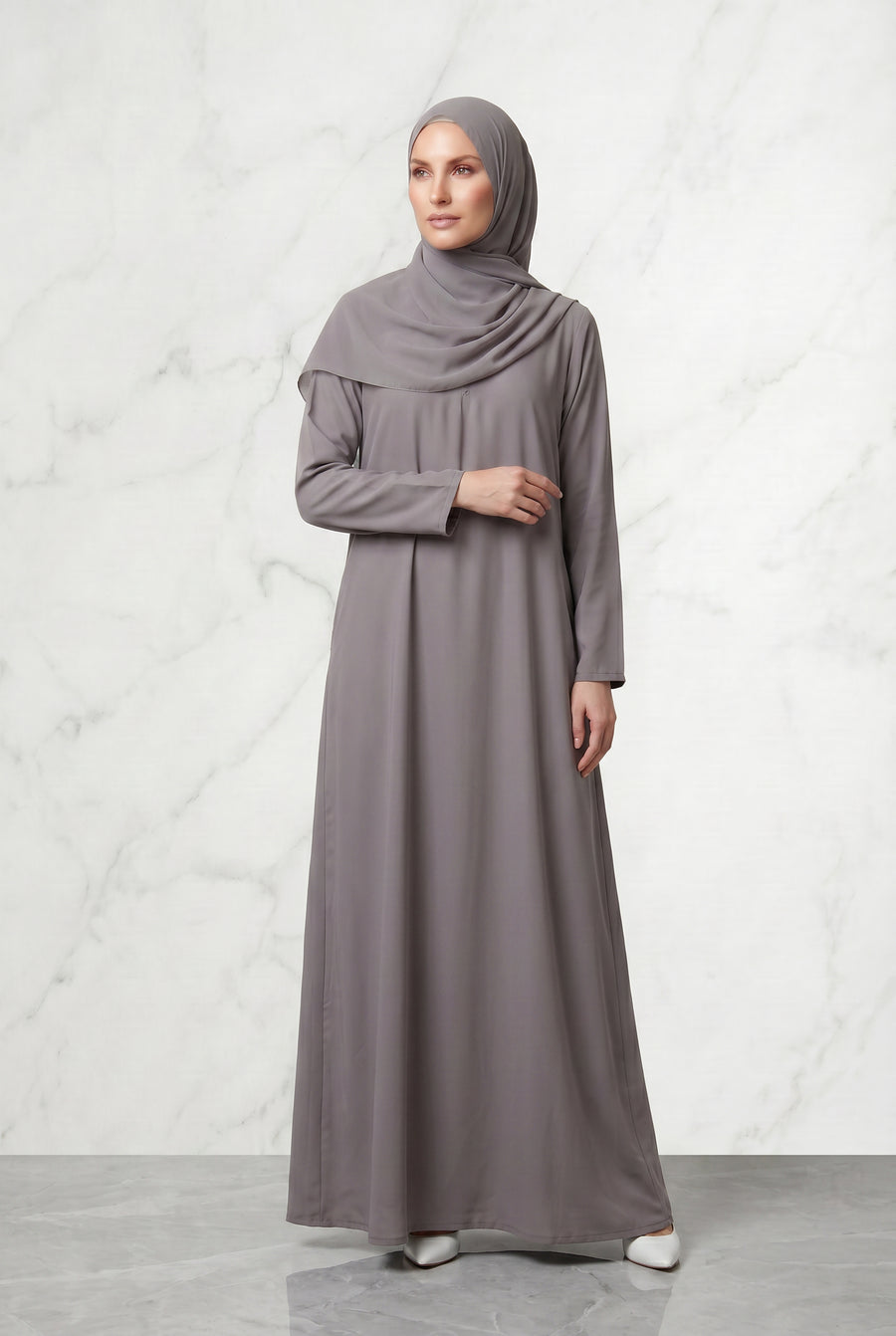 All Day Abaya Stone Grey