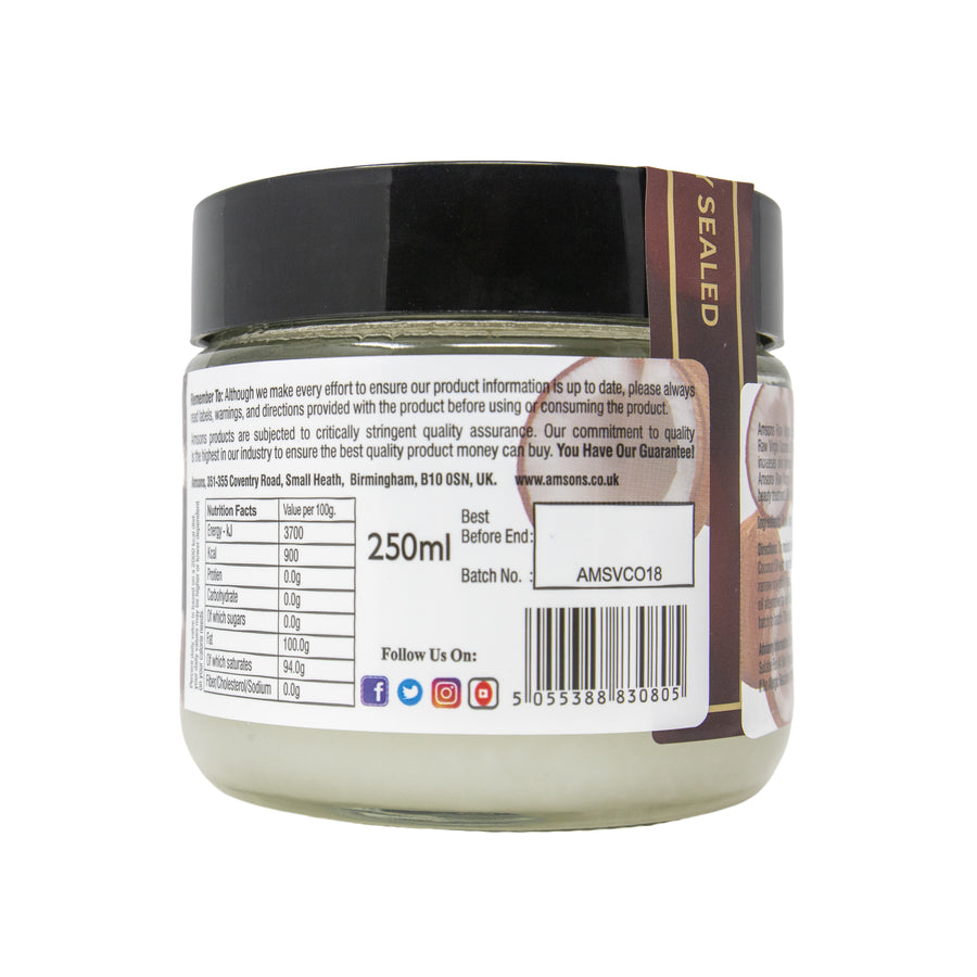 Raw Virgin Coconut Oil 250ml