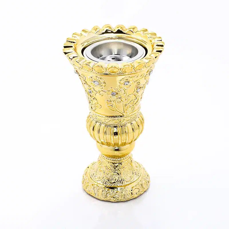 Small Gold Bukhoor Burner Edged AMO853G