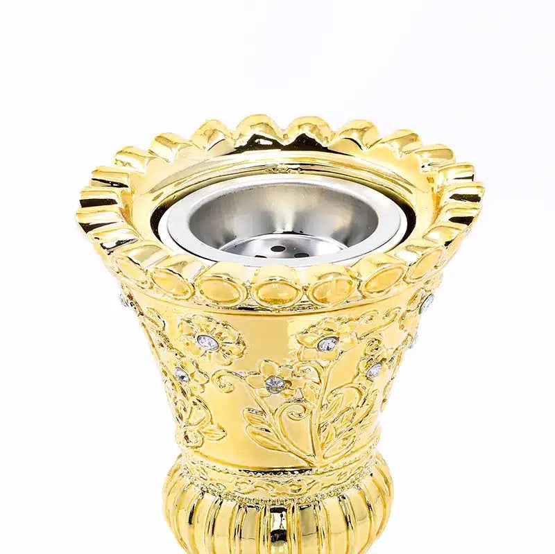 Small Gold Bukhoor Burner Edged AMO853G