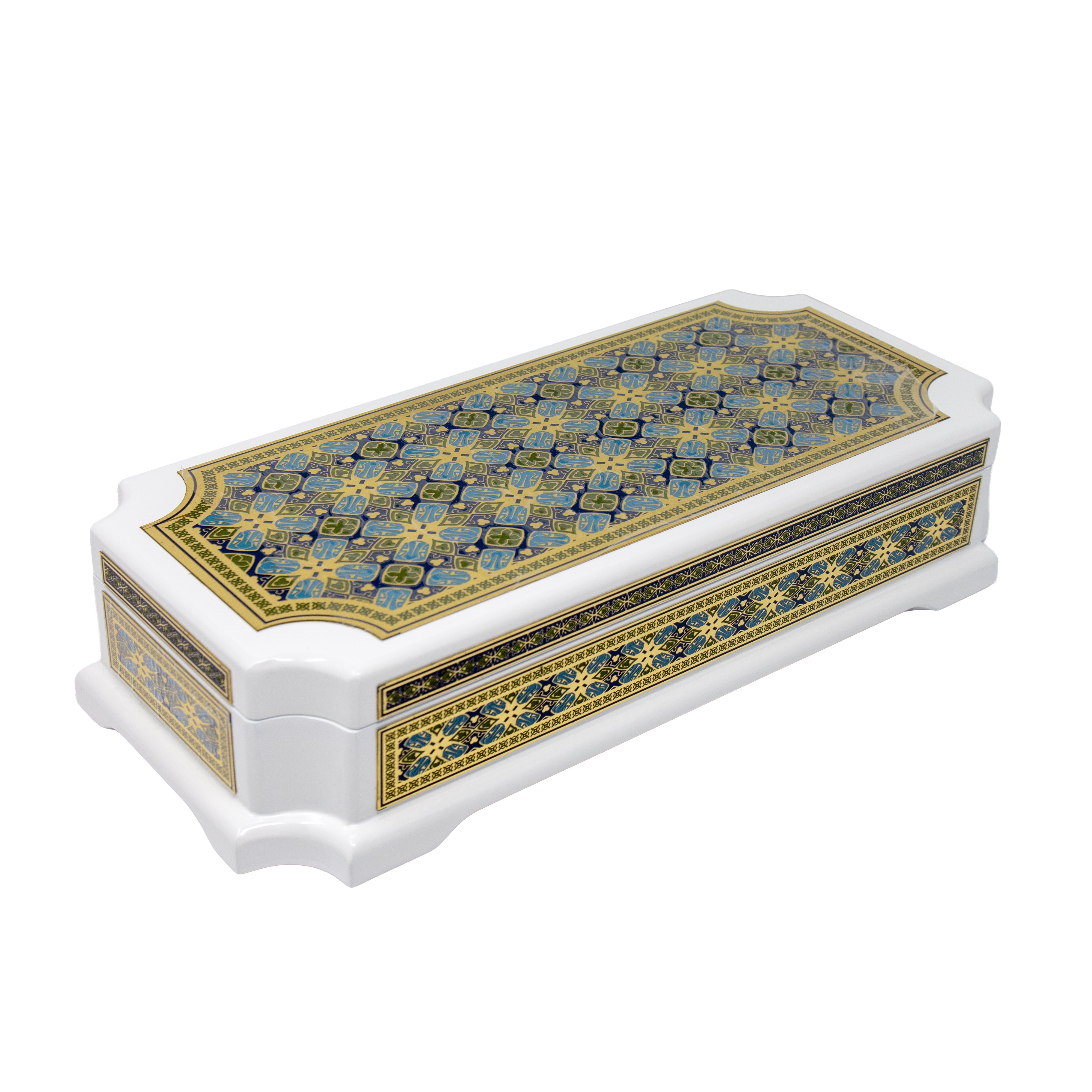 White & Gold Storage Box Bakhoor Burner AM00878