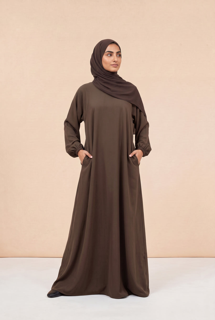 Basic Abaya Mocha 324 Col 44
