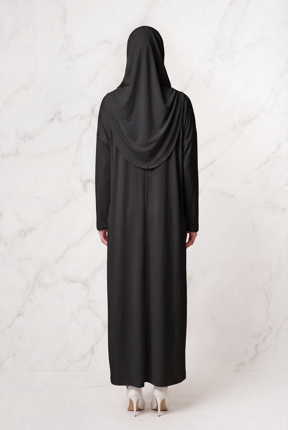 Huda Abaya with Hijab Black 520671