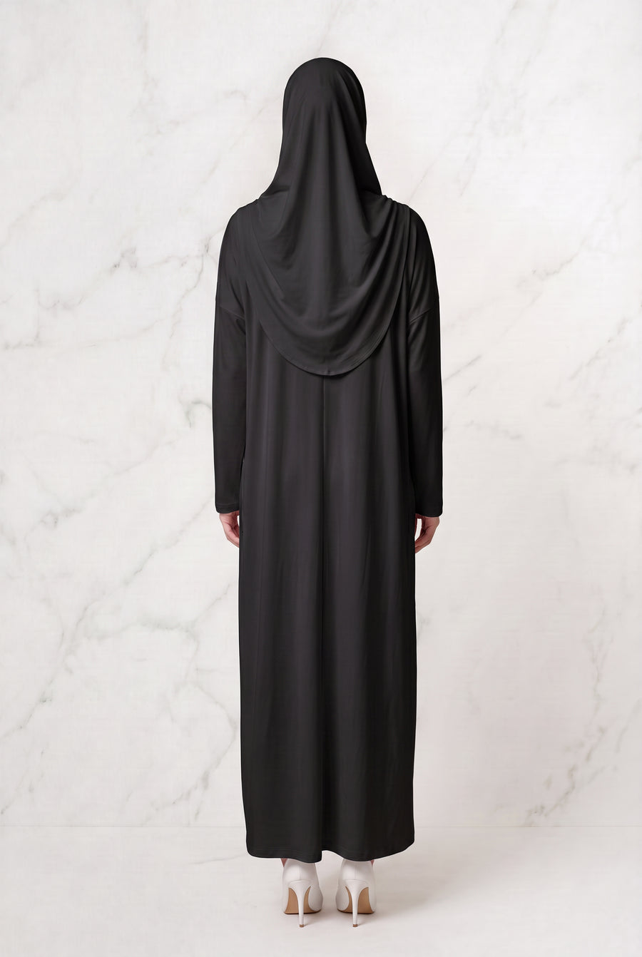 Huda Abaya with Hijab Black 520671