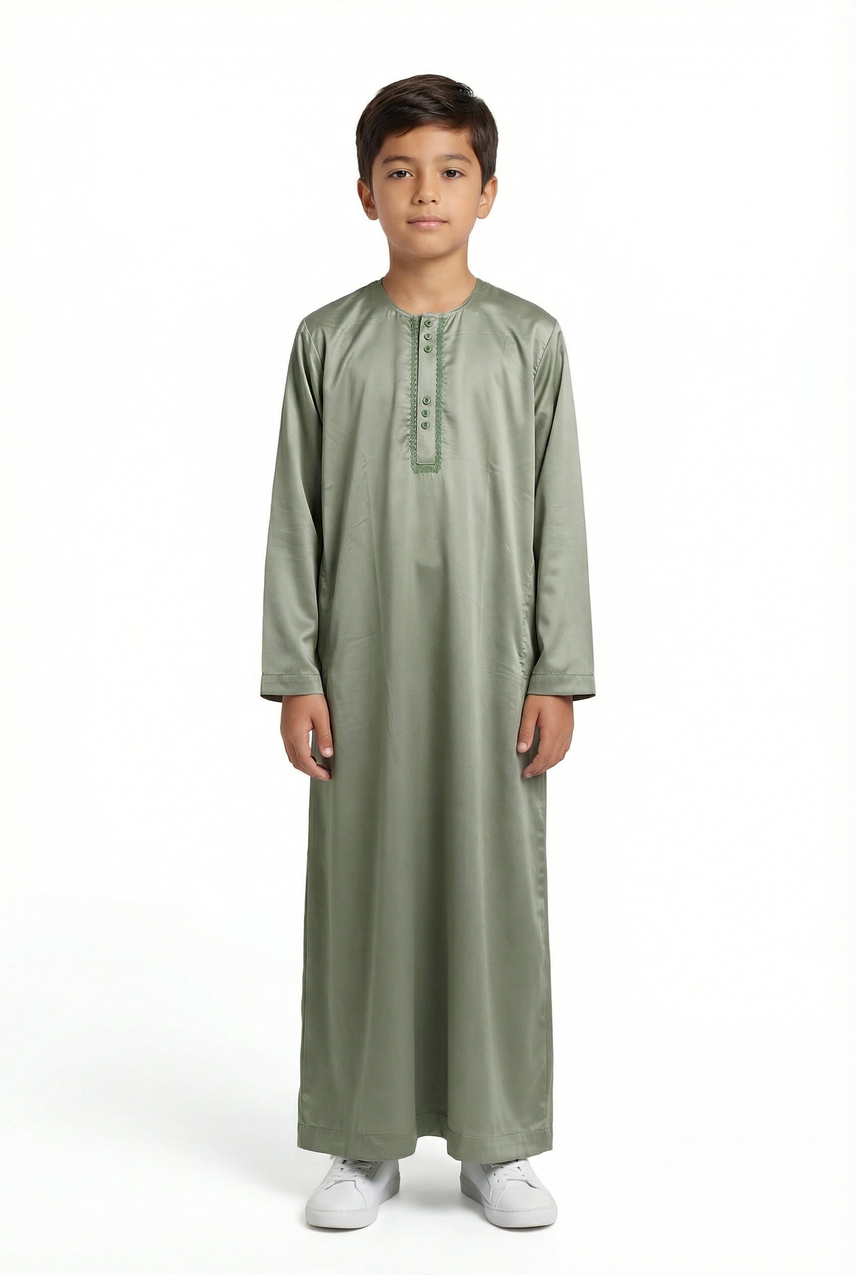 Boys Omani Thobe Green 1528 Col 13