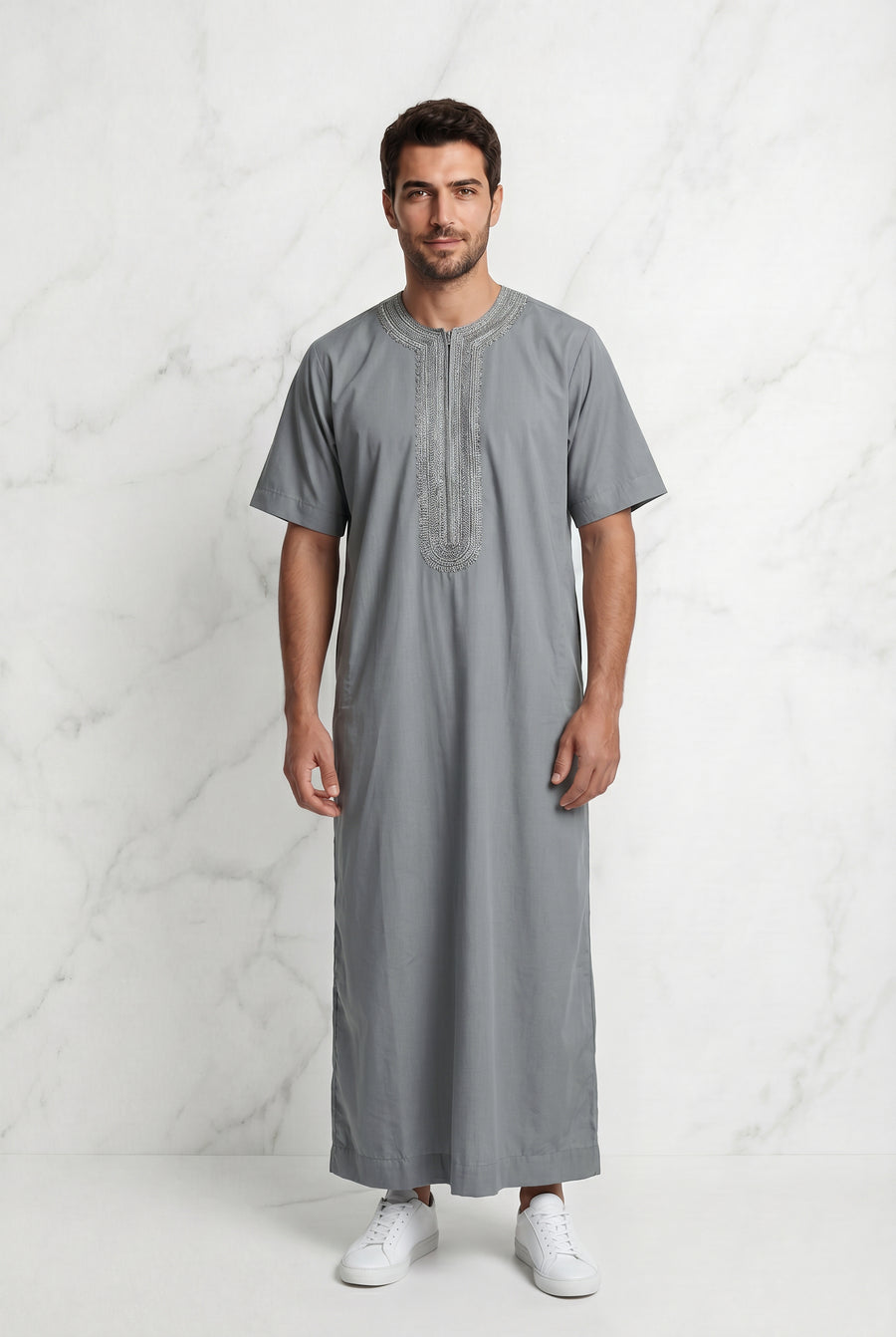 Morrocan Half Sleeve Blue Thobe 1512-12