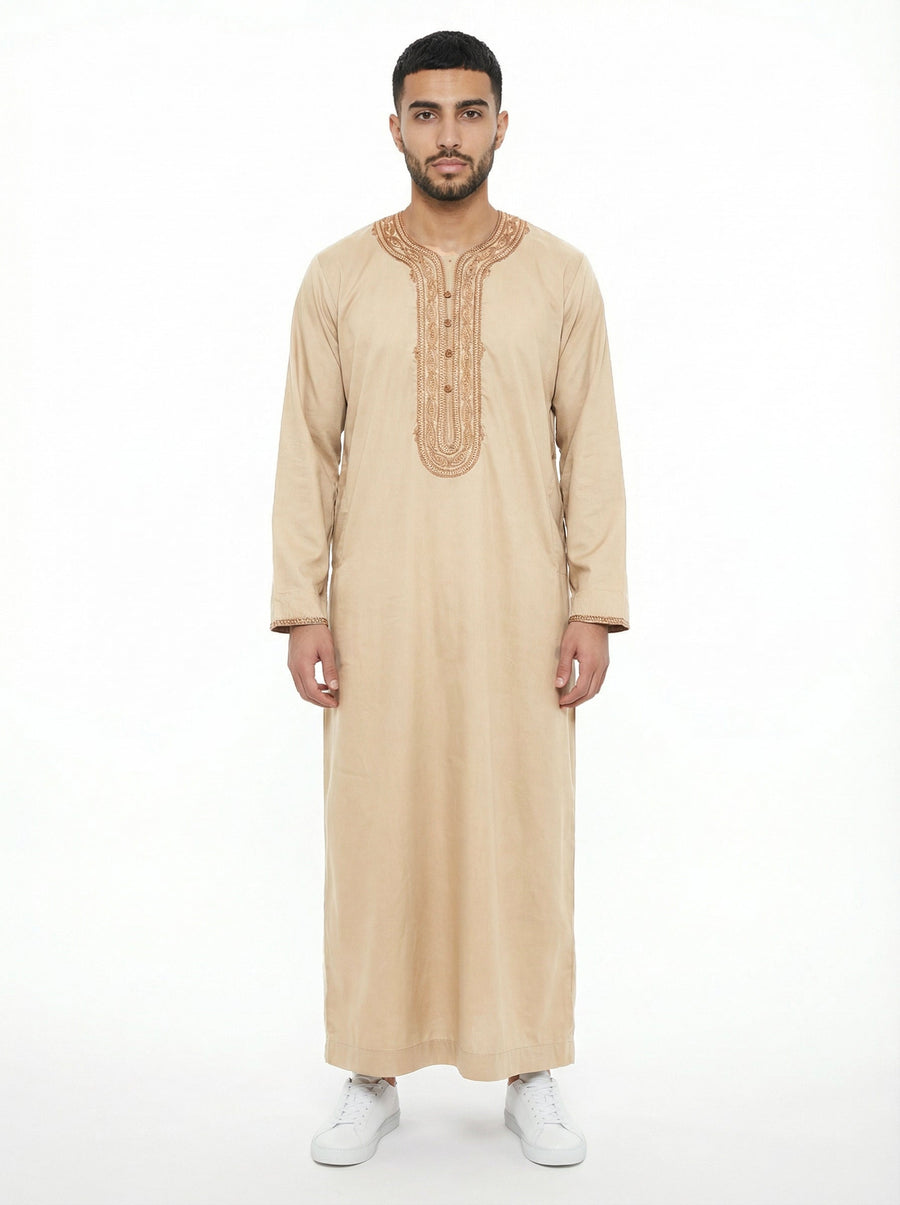 Omani Thobe Champange 1513 Col 09