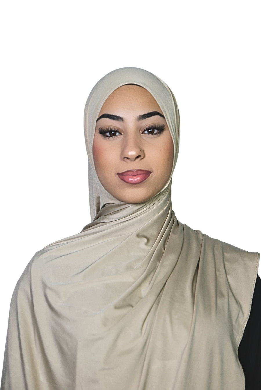 Liquid Jersey Hijab Ivory Col 22