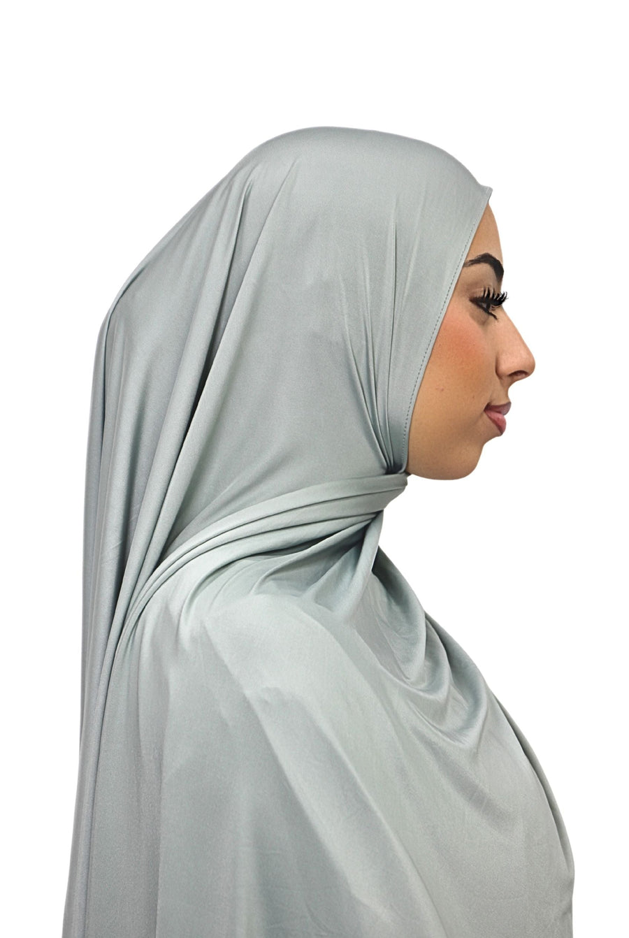 Liquid Jersey Hijab Sage Green Col 18