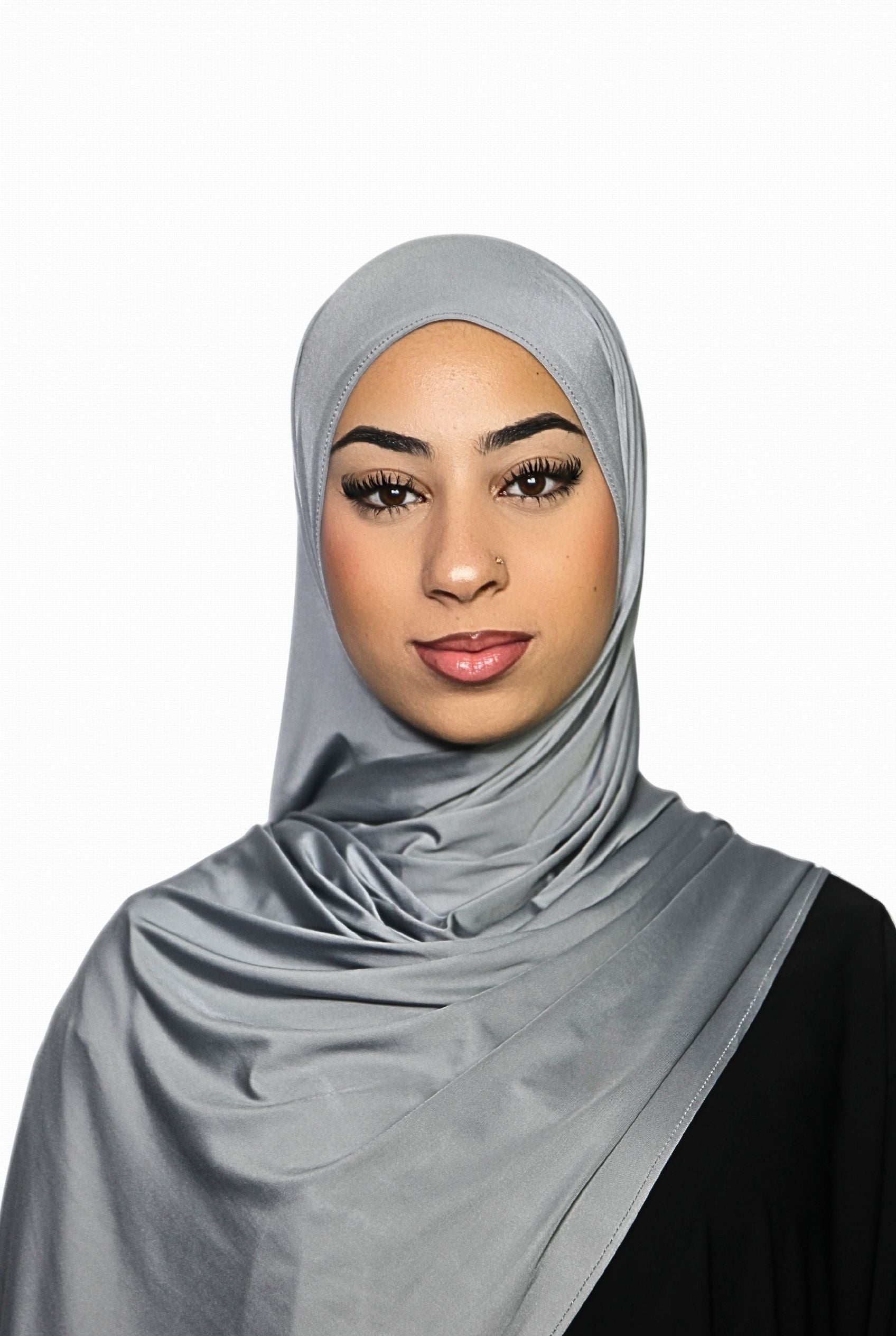 Liquid Jersey Hijab Grey Col  26
