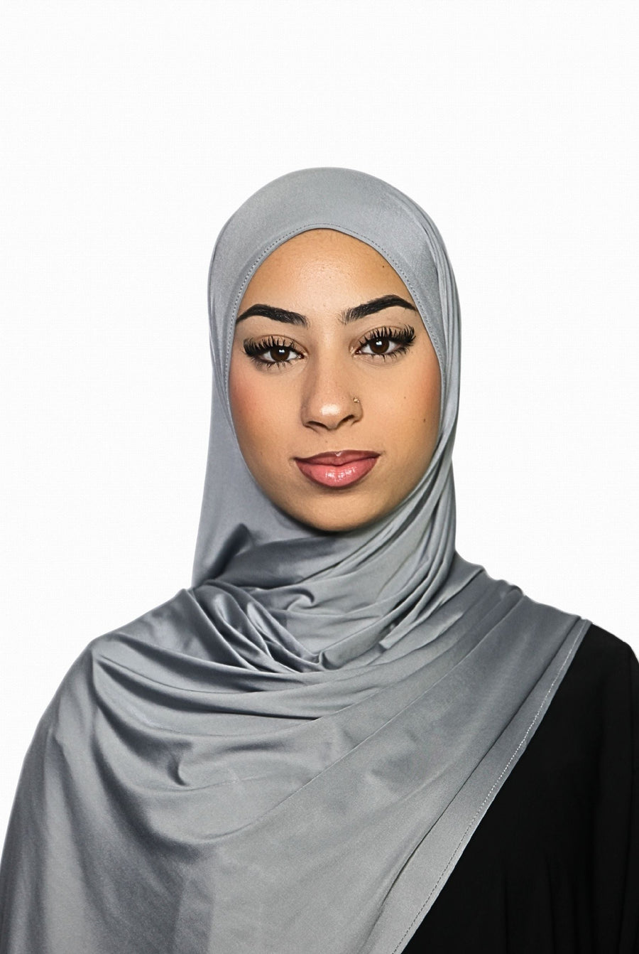 Liquid Jersey Hijab Grey Col  26