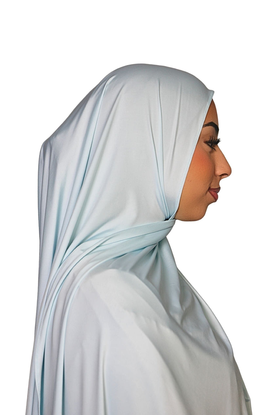 Liquid Jersey Hijab Powder Blue Col 10
