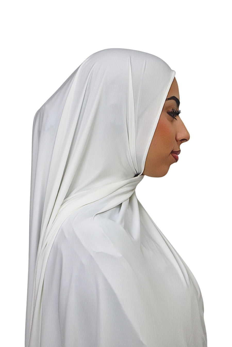 Liquid Jersey Hijab Soft White Col 19