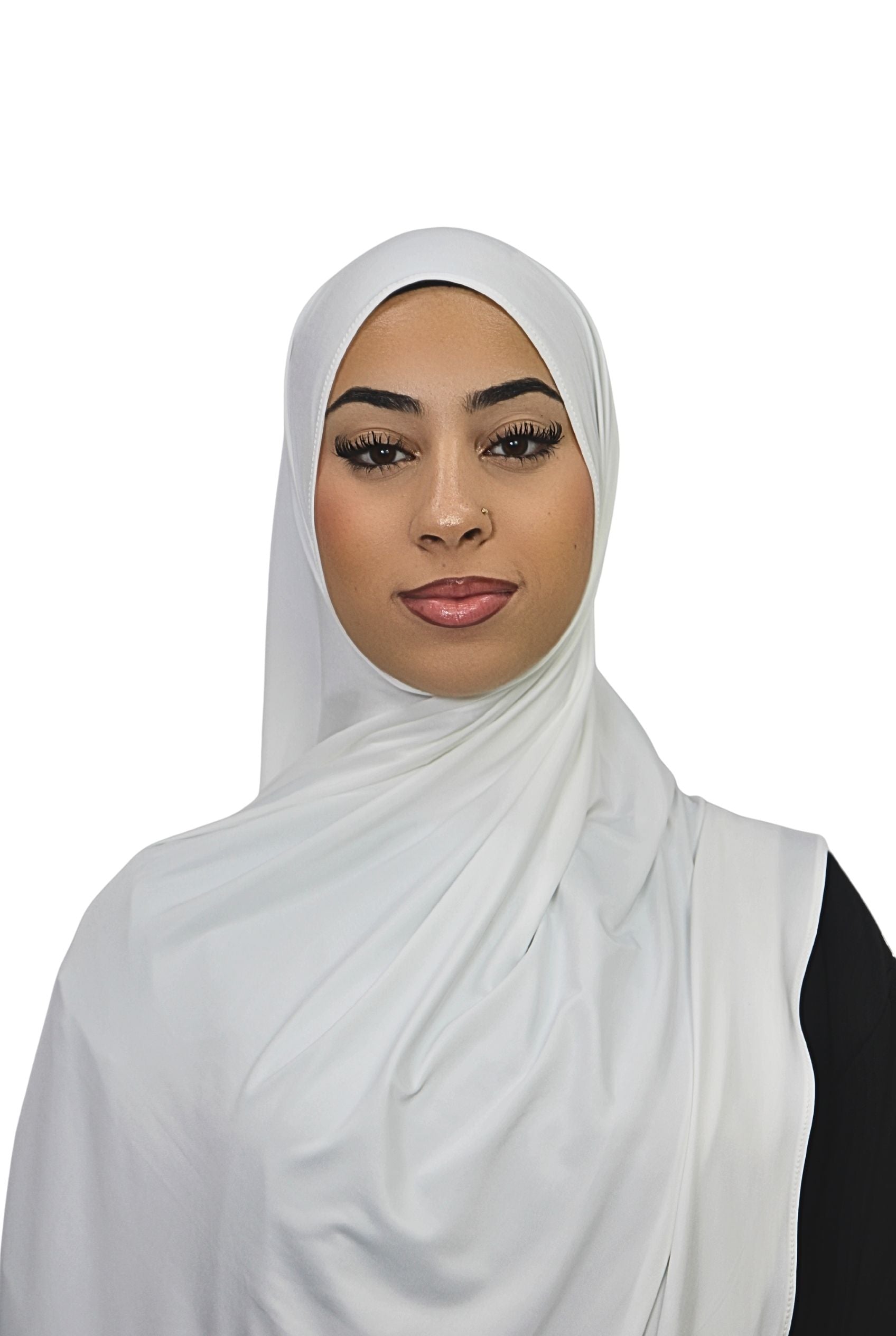 Liquid Jersey Hijab Soft White Col 19