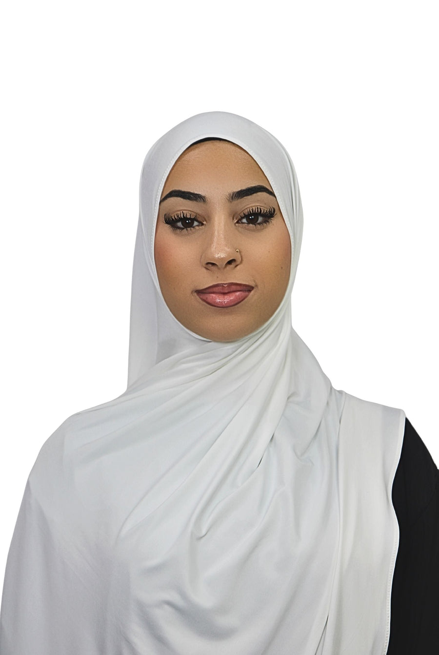 Liquid Jersey Hijab Soft White Col 19
