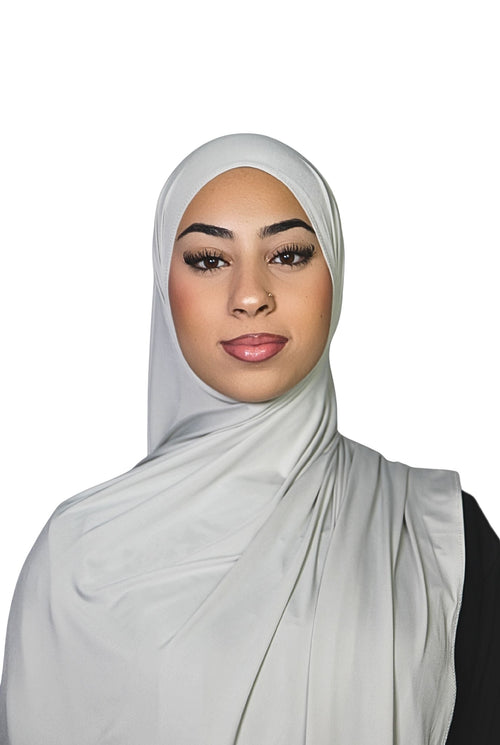 Liquid Jersey Hijab Off White