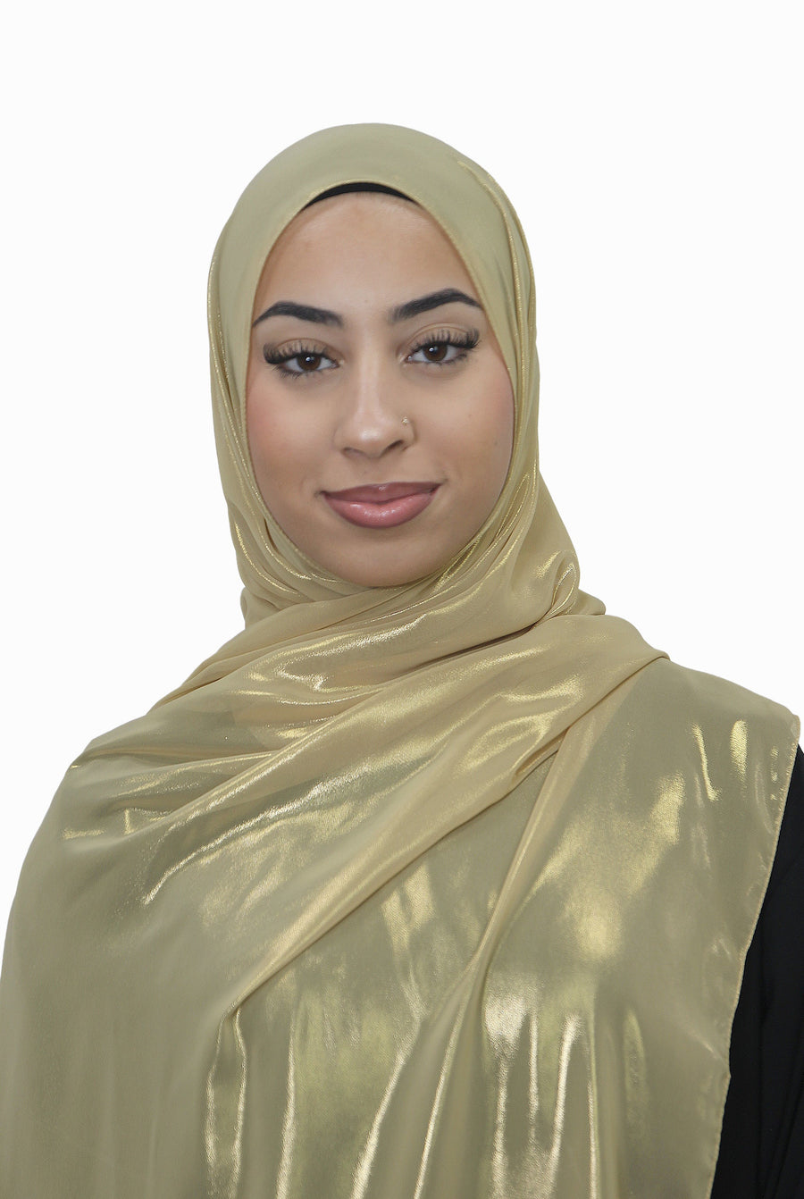 Gold Korean Shimmer Hijab Gold Col 6
