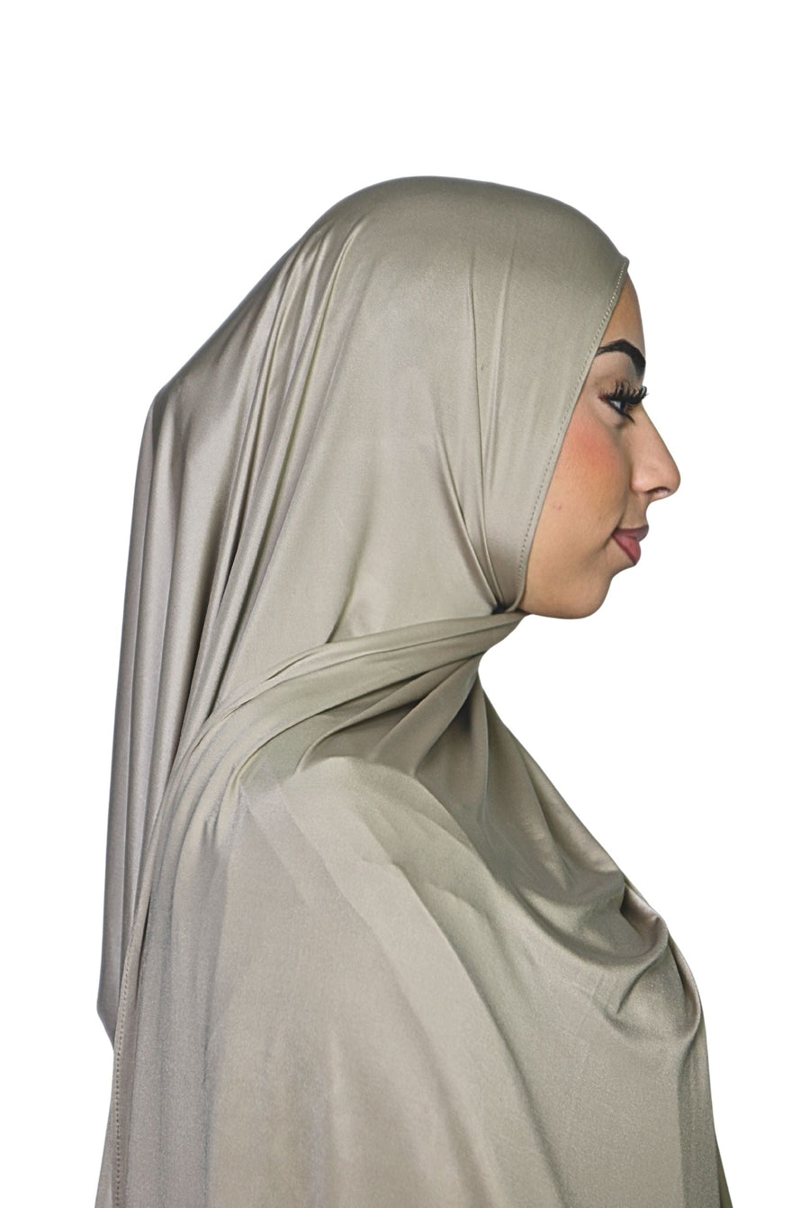 Liquid Jersey Hijab Olive Col 21