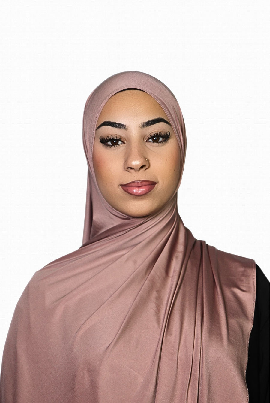 Liquid Jersey Hijab Dusty Rose Col  29