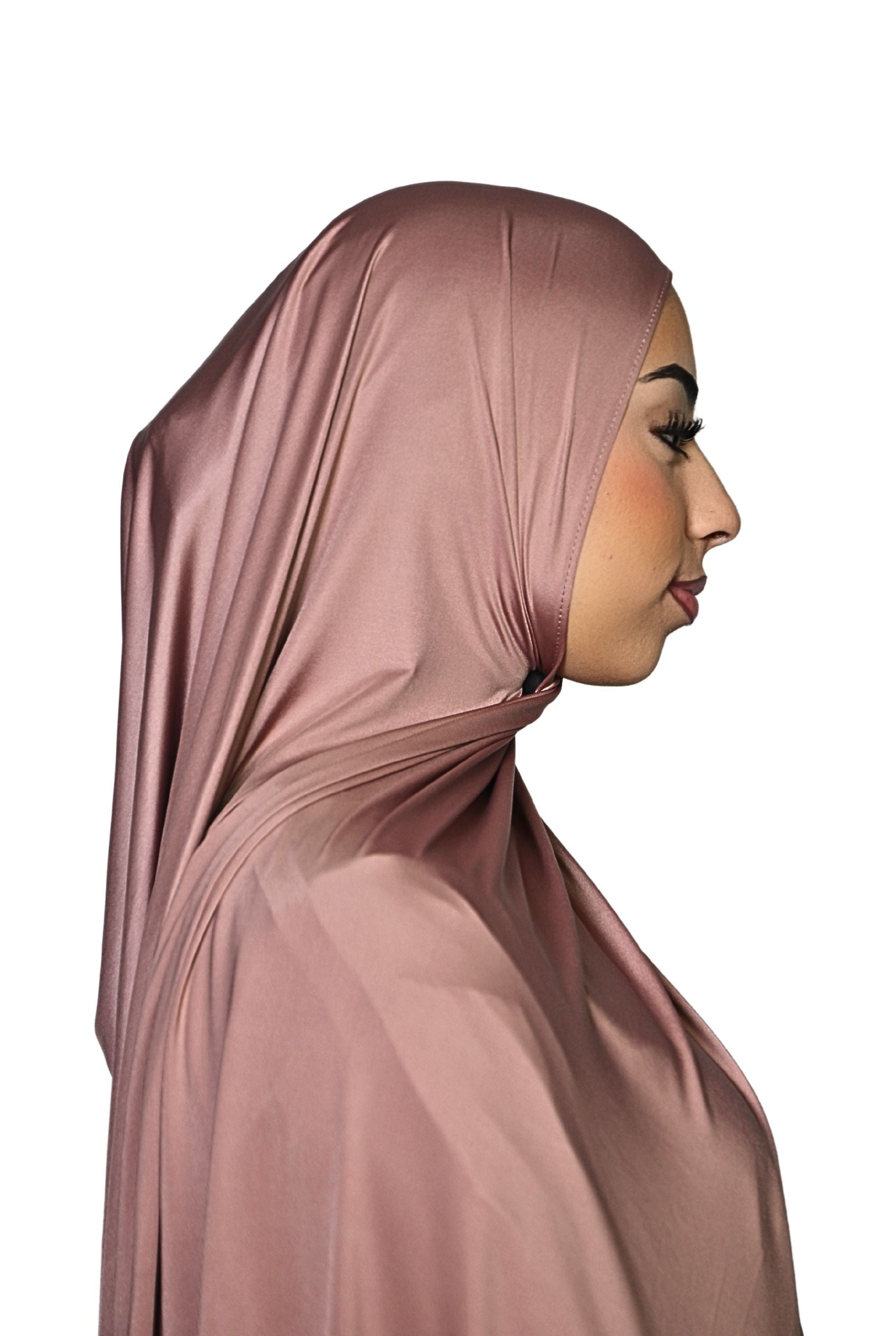 Liquid Jersey Hijab Dusty Rose Col  29
