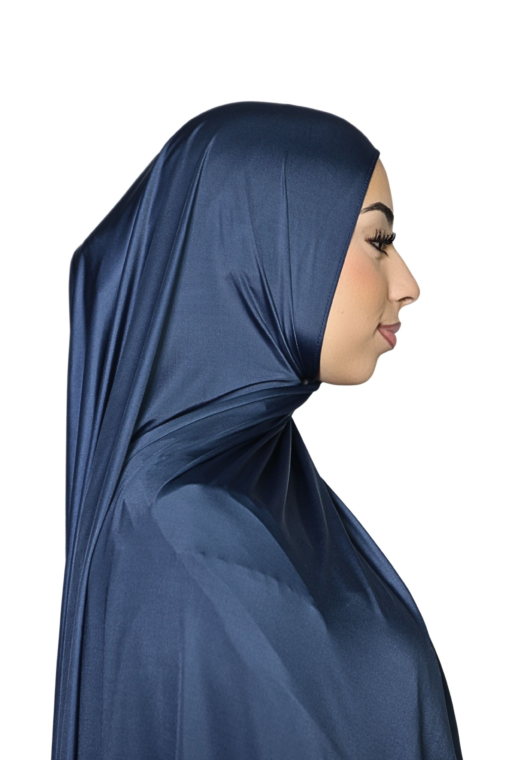 Liquid Jersey Hijab Navy Col 37