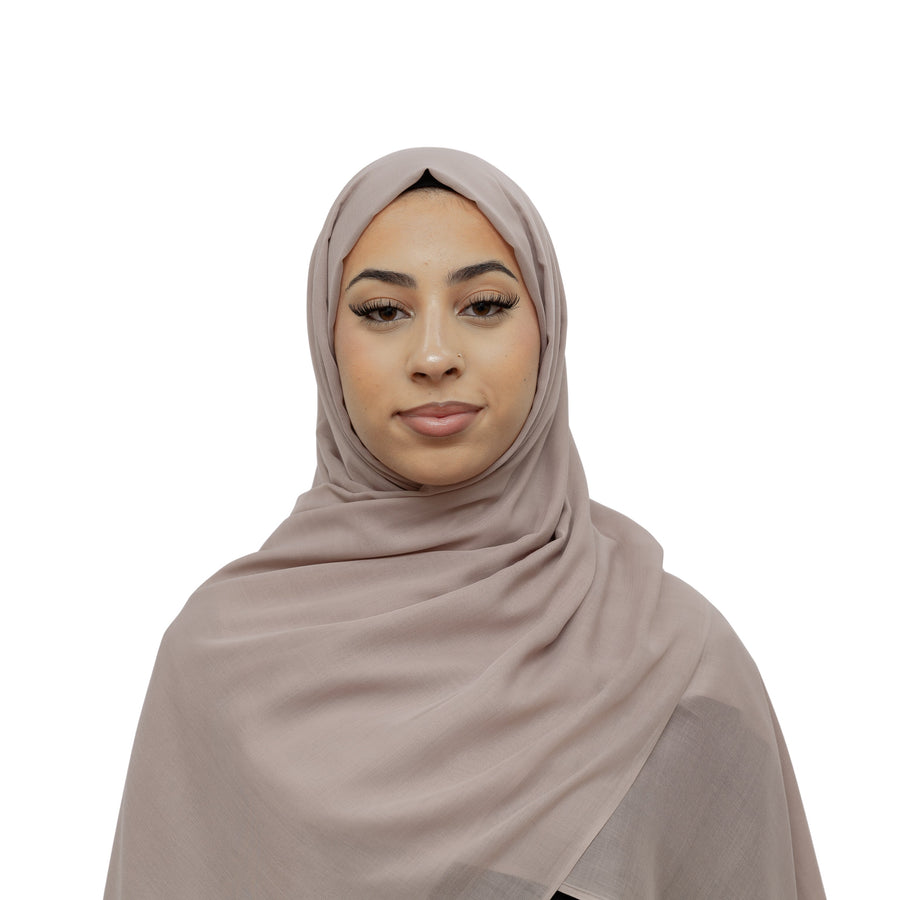 Exclusive Cotton Hijab Mink Col 123