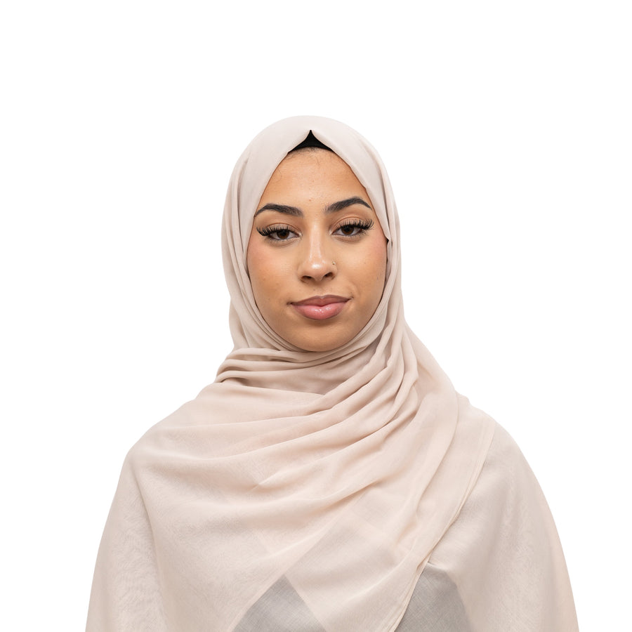 Exclusive Cotton Hijab Beige Col 3